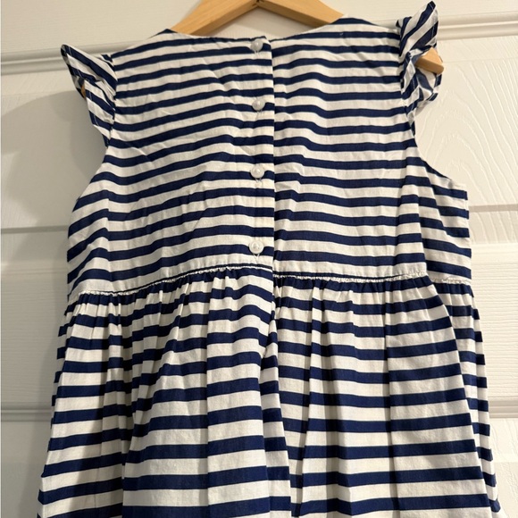 Janie and Jack Blue and White Pleated Sundress - Picture 9 of 9